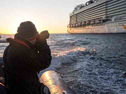 Photographing Big Cruise Ships